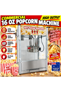 Commercial 16oz 450grams Popcorn Machine LARGEST Electric Pop Corn Maker Model Events