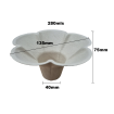 Biodegradable Sno Cone cups 500 x 280mls Flower style